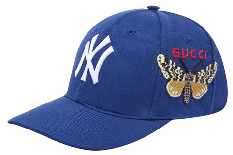 ny yankees hat gucci|gucci yankees butterfly cap.